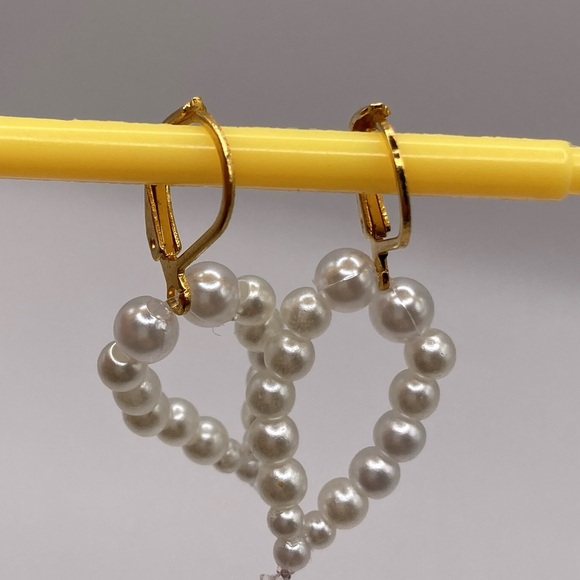 ⭐️Exquisitely Elegant Handmade Pearl Drop Earrings - Picture 7 of 14